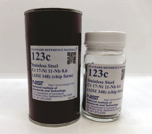 SRM 123c 不銹鋼，Cr-Ni-Nb(AISI 348)標(biāo)準(zhǔn)品