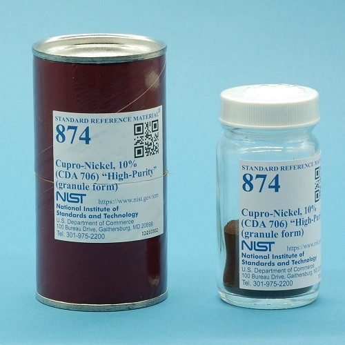 SRM 874 銅鎳，10%(CDA 706)“高純度”標(biāo)準(zhǔn)品