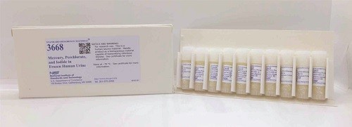 SRM 3668  冷凍人尿中的汞、高氯酸鹽和碘化物標準品
