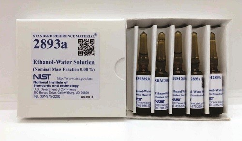 SRM 2893a  乙醇-水溶液標準品(名義質量分數(shù)0.08%)