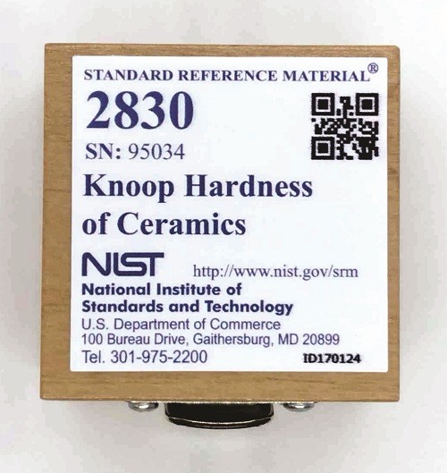 SRM 2830  陶瓷的Knoop硬度標(biāo)準(zhǔn)品