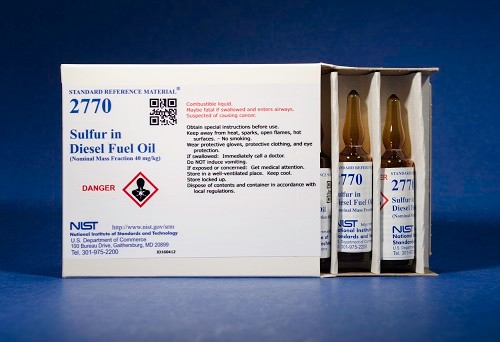 SRM 2770  柴油中的硫標(biāo)準(zhǔn)品(公稱質(zhì)量分?jǐn)?shù)40毫克/千克)