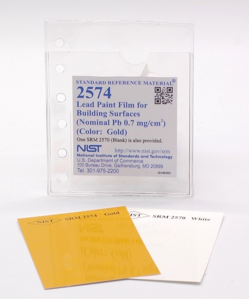 SRM 2574  建筑表面鉛涂料(標(biāo)稱鉛0.7毫克/厘米)2)(顏色：黃金)