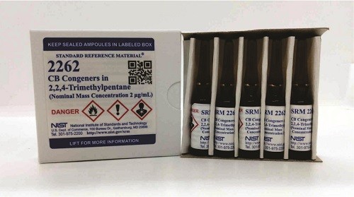 SRM 2262  2，2，4-三甲基戊烷中的氯化聯(lián)苯同系物標(biāo)準(zhǔn)品(標(biāo)稱質(zhì)量濃度為2μg/mL)