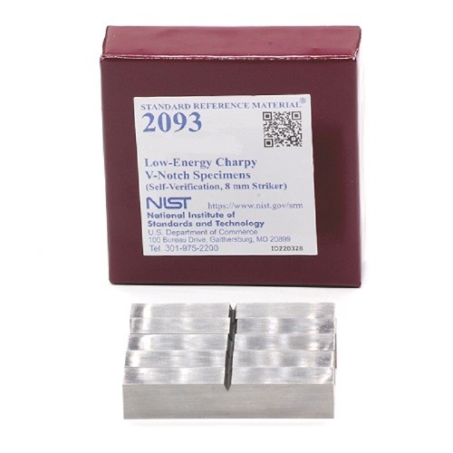 SRM 2093  低能量Charpy V-缺口樣本(自驗(yàn)證，8毫米射手)